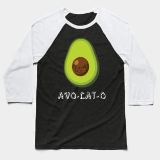 Avo-Cat-O Cute Funny Cat Avocado Baseball T-Shirt